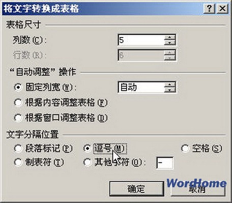 如何将word中的文字转换成对应的表格 Word应用技巧